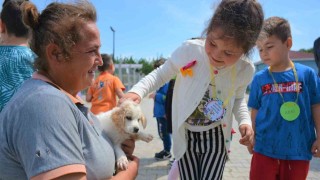 Lapsekide Anaokulu öğrencileri hayvan barınağını gezdi
