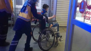 Motosikletiyle kaza yaptı: 1 yaralı