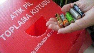 Okullarda 1,5 tondan fazla atık pil toplandı