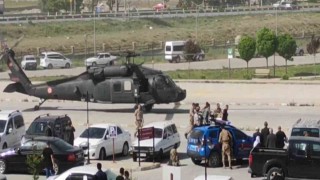 Operasyonda rahatsızlanan asker helikopterle hastaneye yetiştirildi