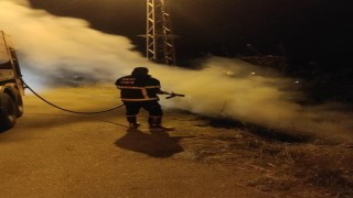 Otluk alanda çıkan yangın itfaiyenin müdahalesi ile söndürüldü