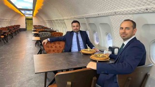 Pistten çıkan uçak pide salonu olarak hizmet vermeye başladı