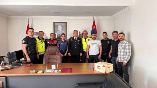 Polislerden jandarmaya anlamlı ziyaret
