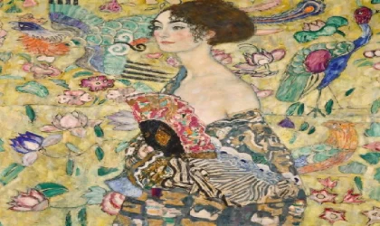 Ressam Klimt’in ’Yelpazeli Kadın’ portresi 85 milyon sterline satıldı
