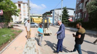 Sahaya inen Başkan Aygün çalışmaları inceledi