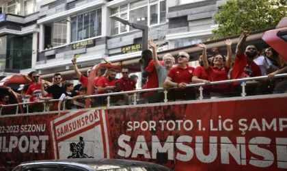 Samsunspor Basketbol’dan şampiyonluk kutlaması