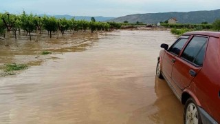 Sarıgöl Ovasını sel vurdu