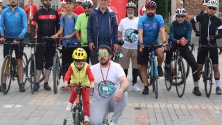 Şehit ve gaziler için pedal çevirdiler