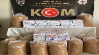 Sivasta 102 kilogram kaçak tütün ele geçirildi
