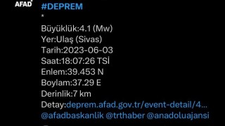 Sivasta korkutan deprem