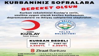 Talasta Belediye-Kızılay kurban işbirliği