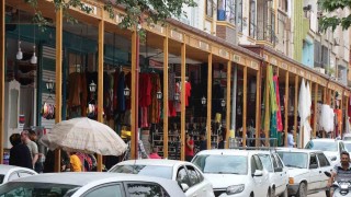 Tarihi caddede sundurma çalışması tamamlandı