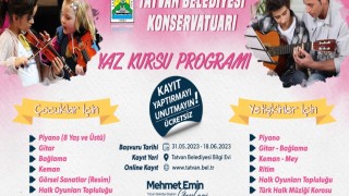 Tatvan Belediyesi Konservatuar Merkezinin yaz kursu kayıtları başladı