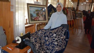 Tosyada Halk Eğitimi Merkezi kursiyerleri el sanatları ürünleri ile göz doldurdu