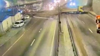 Trabzon-Gümüşhane karayolu işte böyle trafiğe kapandı