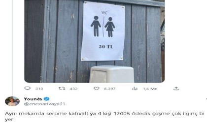 Ünlü tatil merkezi Çeşmedeki 50 TLlik tuvalet ücreti gündem oldu