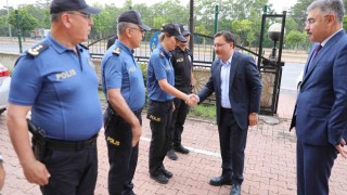 Vali Çiçekten İl Emniyet Müdürlüğüne ziyaret