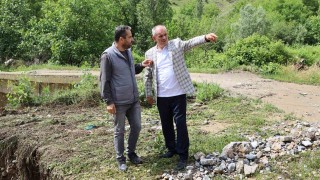 Yahyalıda sel ve taşkınları çözmek için çalışmalar başladı