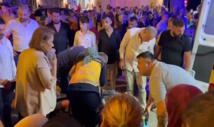 Yolun karşısına geçmek isteyen yayaya minibüs çarptı