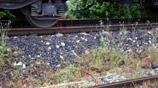 Yük treninin çarptığı yaşlı adam ağır yaralandı