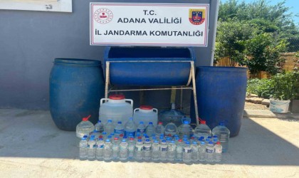 Adanada bin 50 litre sahte içki ele geçirildi