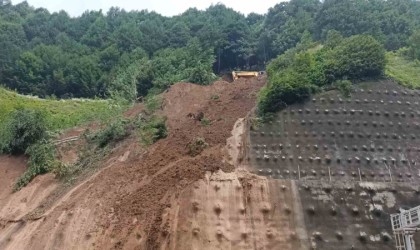 Bolu Dağı Tünelinde heyelanın izleri siliniyor