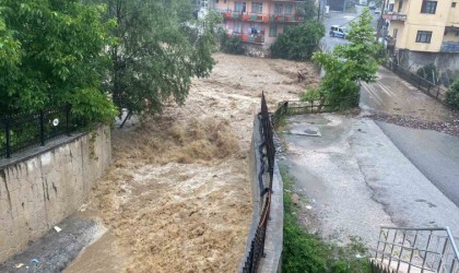 Düzcede köprü çökme riskine karşı trafiğe kapatıldı