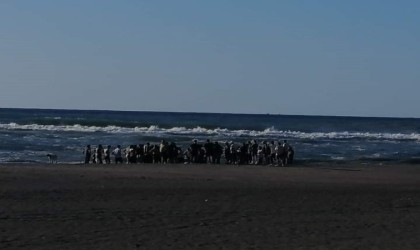 Filyosta boğulma tehlikesi geçiren genç hastaneye kaldırıldı