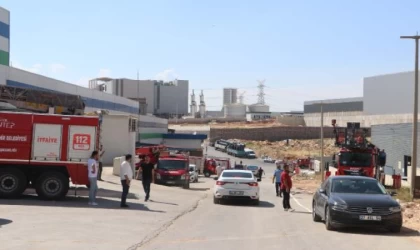 Gaziantep’te fabrika yangını; 10 kişi dumandan etkilendi (3)