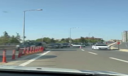 Gaziantepte şerit ihlali yapan 14 sürücüye ceza