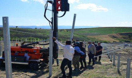 Gedizde Güneş Enerji Santrali kurulum çalışmaları başladı