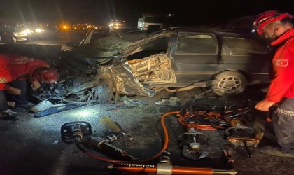Gönen-Manyas karayolunda feci kaza: 1 ölü, 1 yaralı