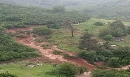 Heyelan anı amatör kamerada