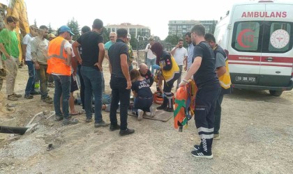 İnşaatın 1. katından düşen işçi yaralandı