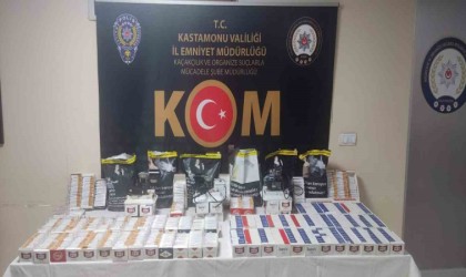 Kastamonuda 14 bin 820 adet doldurulmuş makaron ele geçirildi