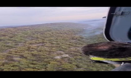 Kınık’taki orman yangını ikinci gününde