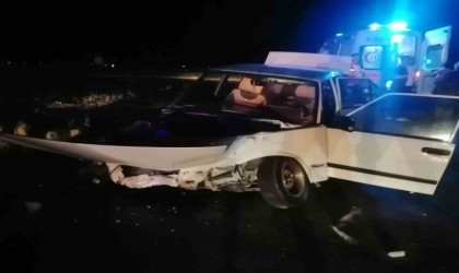 Konyada yan yoldan çıkan otomobil kazaya sebep oldu: 1 yaralı