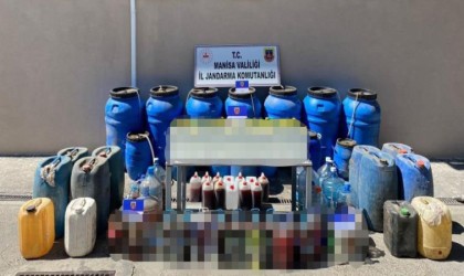 Manisada jandarmadan sahte ve kaçak içki uygulaması
