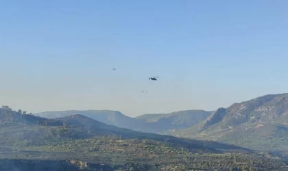 Mersin’deki orman yangınına müdahale sürüyor