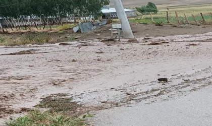 Özalp’te sağanak sele neden oldu