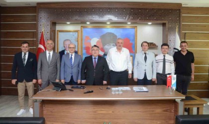 Rektör Özölçerden Kozlu Belediye Başkanı Bektaşa ziyaret