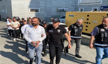Samsun’da silahlı suç örgütüne operasyon: 19 gözaltı