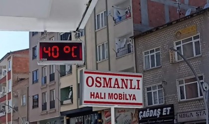 Sungurluda termometreler 40 dereceyi gösterdi