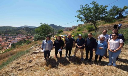 Tarihi sarnıç kalıntısı bulunan İskilip Kalesinde kazı çalışması başlatıldı