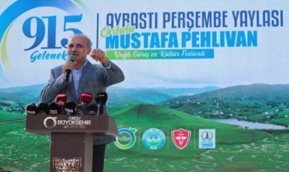 TBMM Başkanı Kurtulmuş, 915inci Güreş Festivaline katıldı