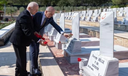 TBMM Başkanı Kurtulmuş, Girne’de bulunan Boğaz Şehitliğini ziyaret etti