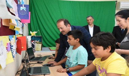 Vali Pehlivan, Bilim ve Sanat Merkezinde incelemelerde bulundu