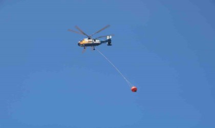 Yangına 2 uçak, 9 helikopterle müdahale ediliyor