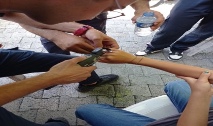 Yüzük çıkmayınca imdada itfaiye ekipleri yetişti