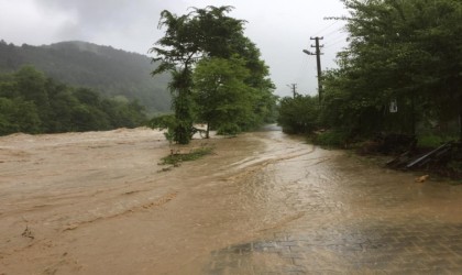 Zonguldakın ilçelerinde sağanak taşkınlara neden oldu